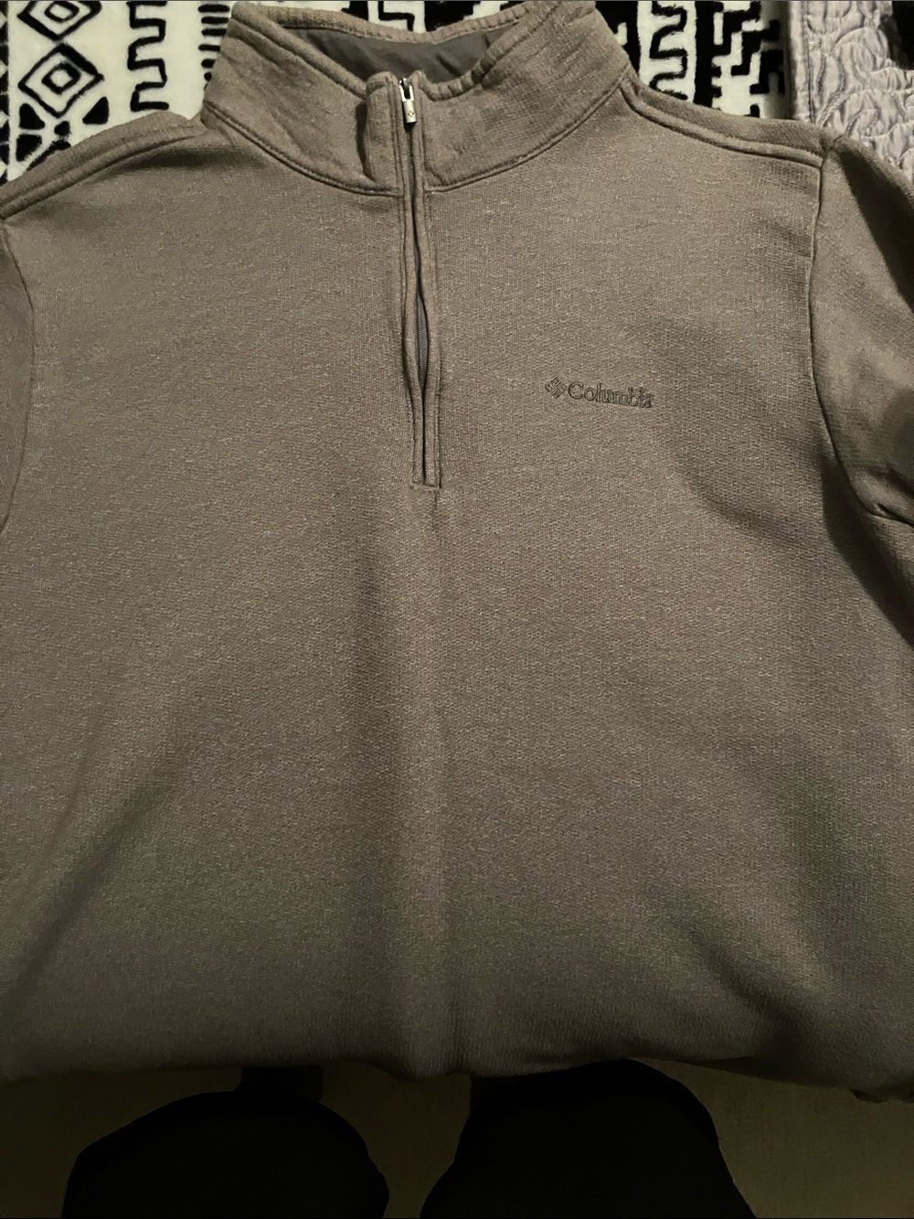 Columbia Men's Taupe Brown Half-Zip Fleece Pullover